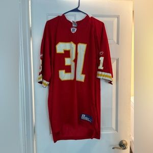 Kansas City Chiefs Priest Holmes Equipment NFL Reebok XL.